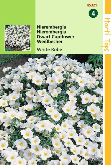 Kelkjesbloem White Robe (Nierembergia) 1200 zaden